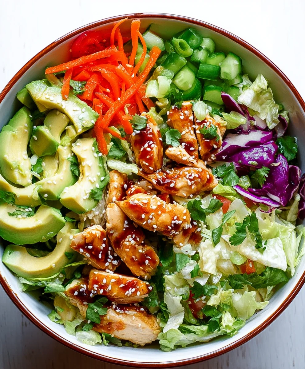Sesame Chicken Chopped Salad