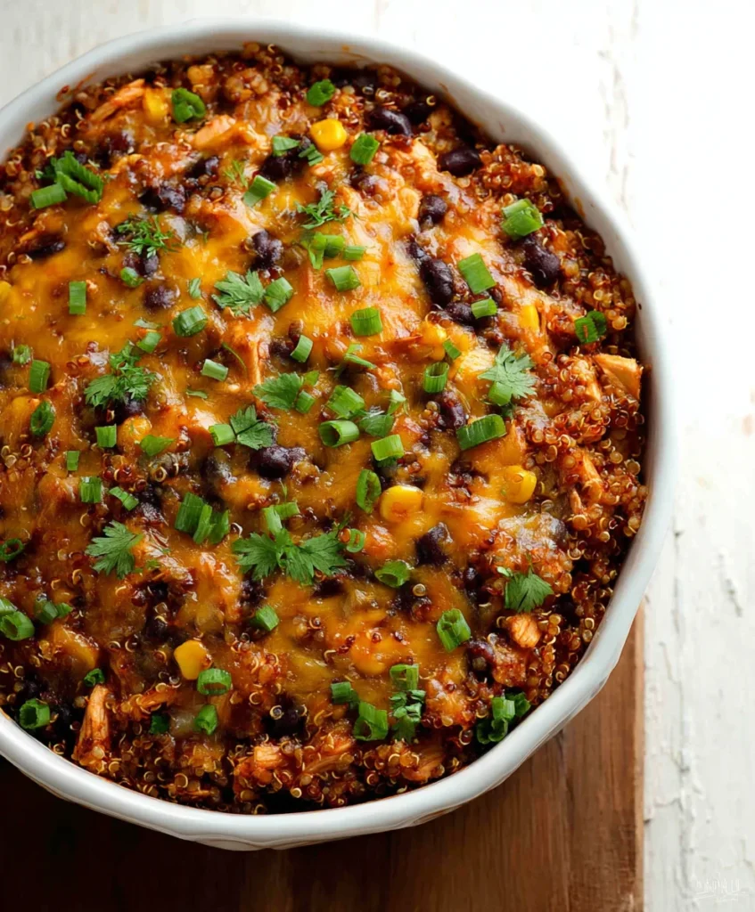 BBQ Chicken Quinoa Casserole