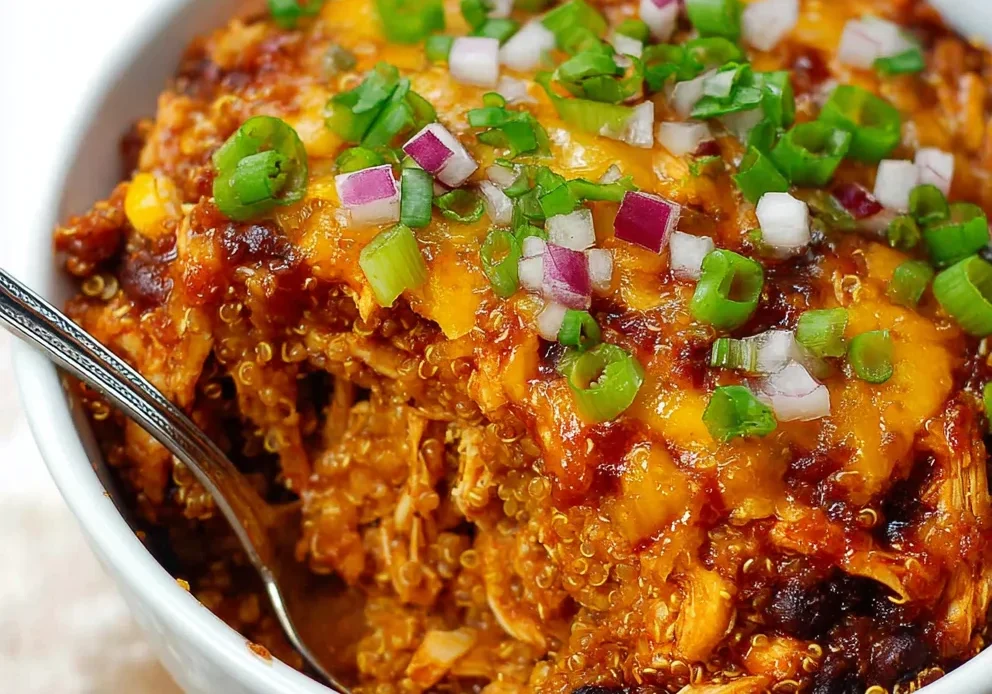 BBQ Chicken Quinoa Casserole