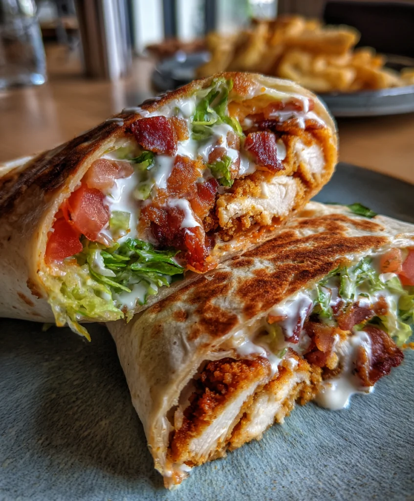 BLT Chicken Ranch Wrap recipe