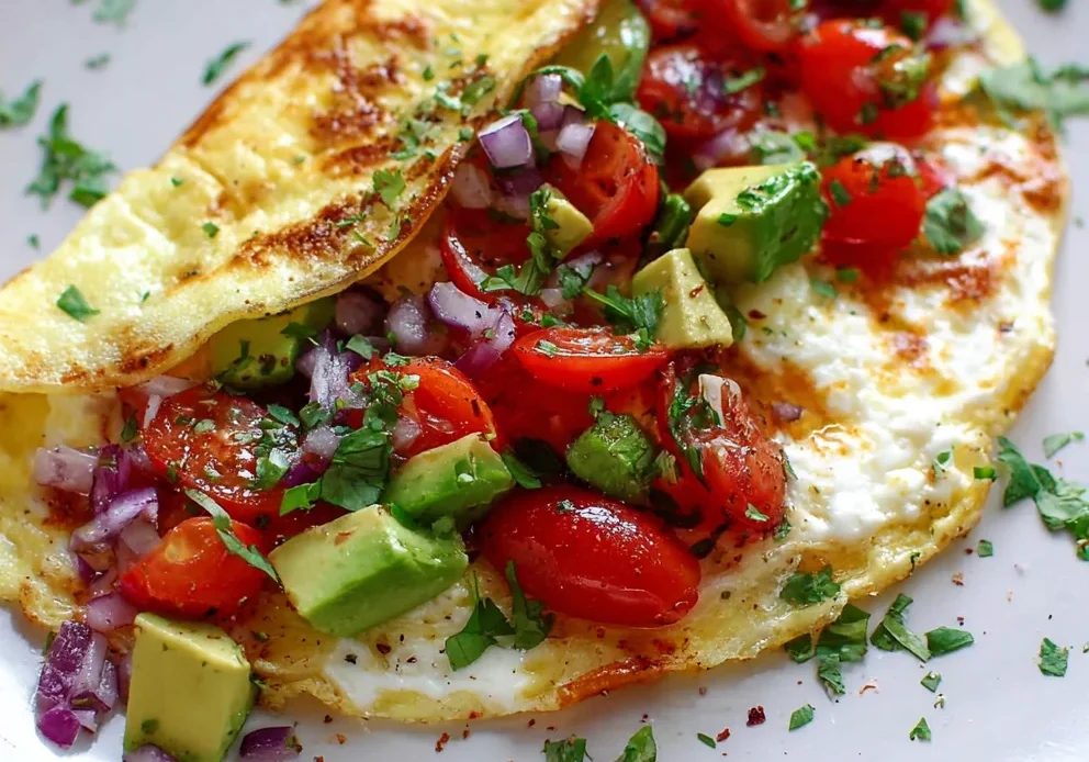 Mexican Egg White Omelet
