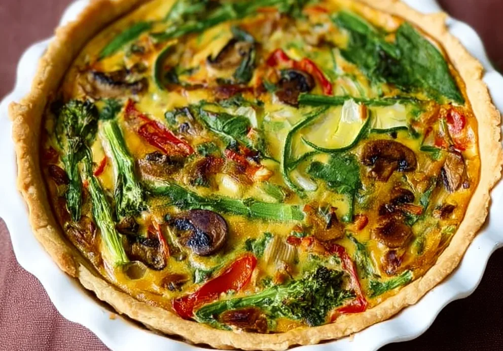 Dairy-Free Vegetable Quiche (with eggs)