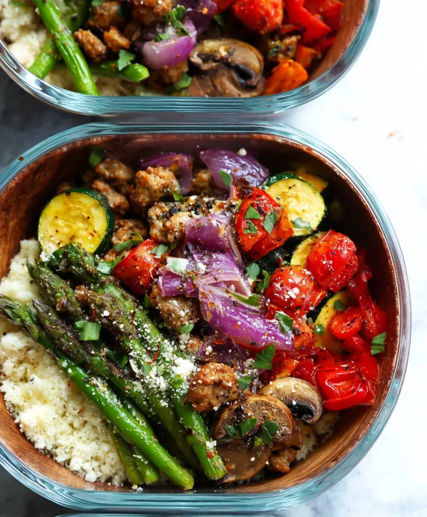 Italian Sausage and Veggie Bowls
