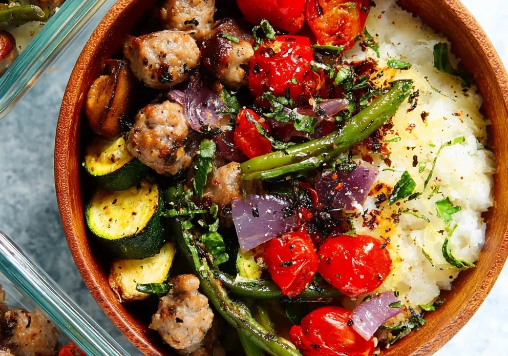 Italian Sausage and Veggie Bowls