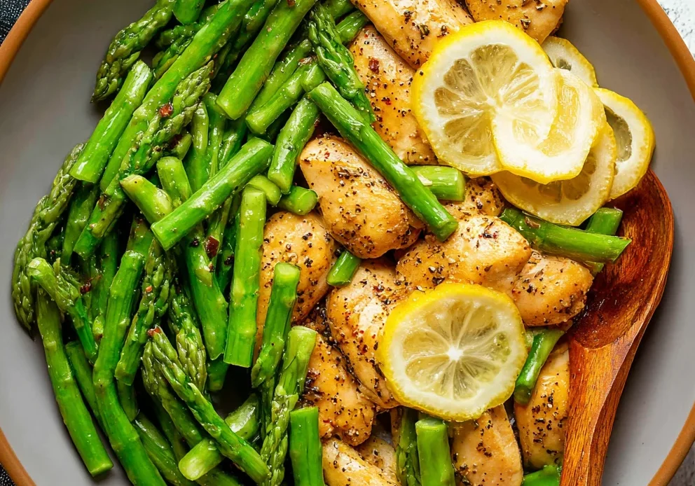 Lemon Pepper Chicken and Asparagus