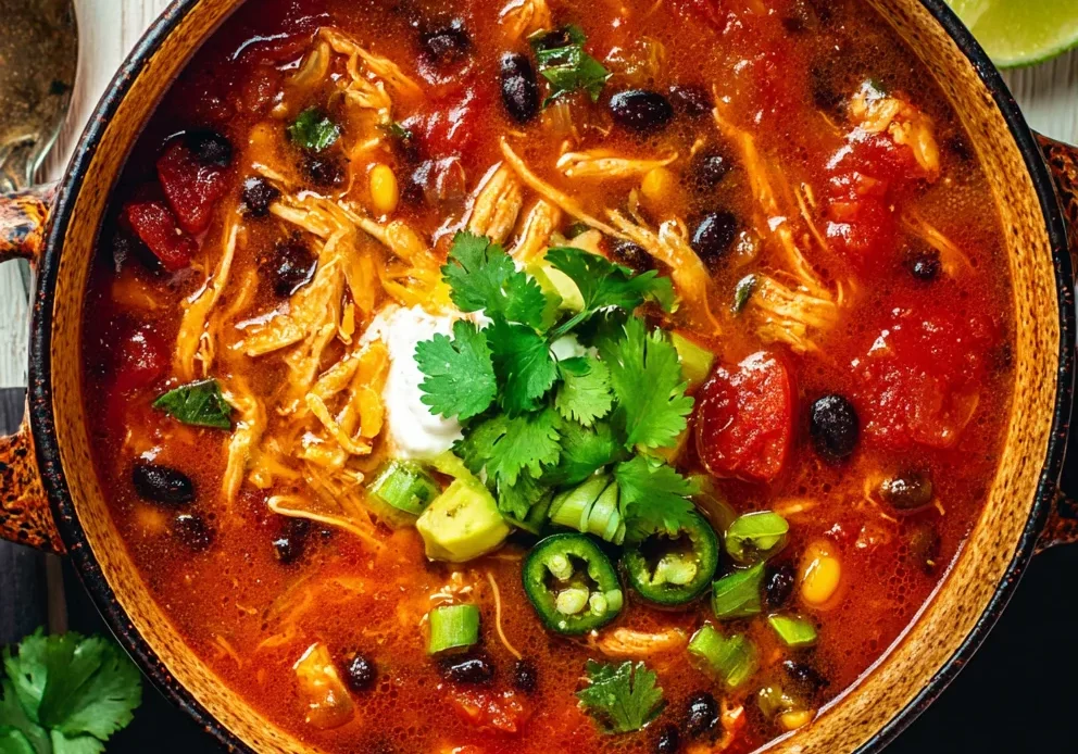 High Protein Chicken Chili