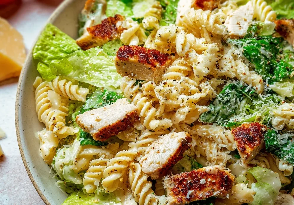 Chicken Caesar Pasta Salad