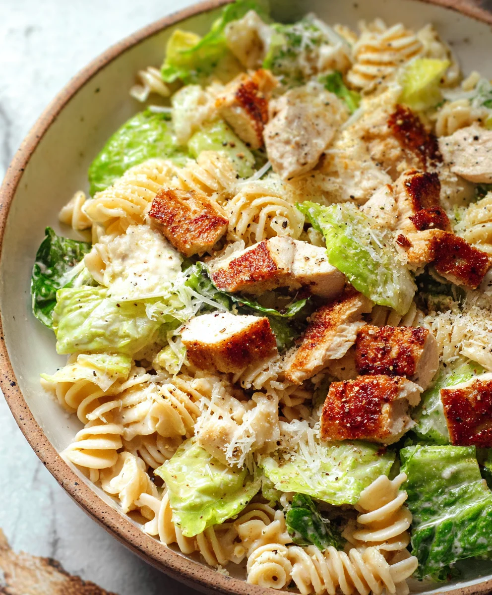 Chicken Caesar Pasta Salad