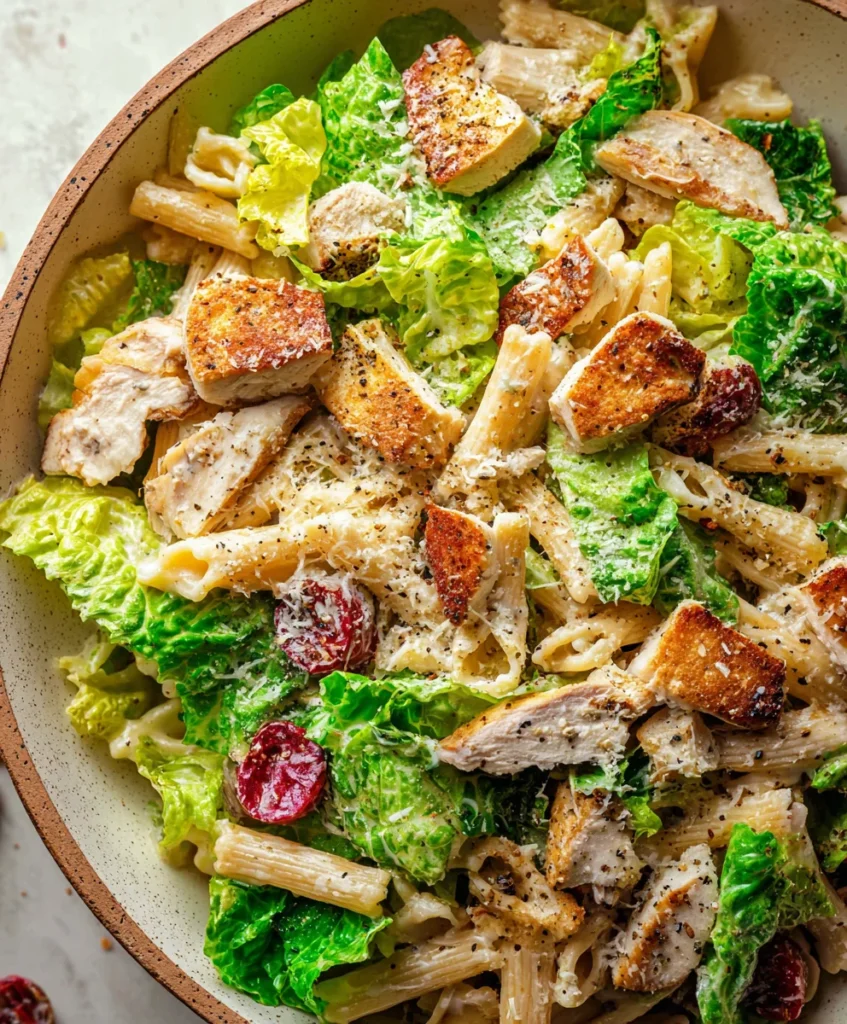 Chicken Caesar Pasta Salad