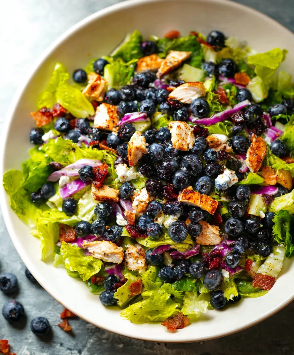 Blueberry Chicken Chopped Salad