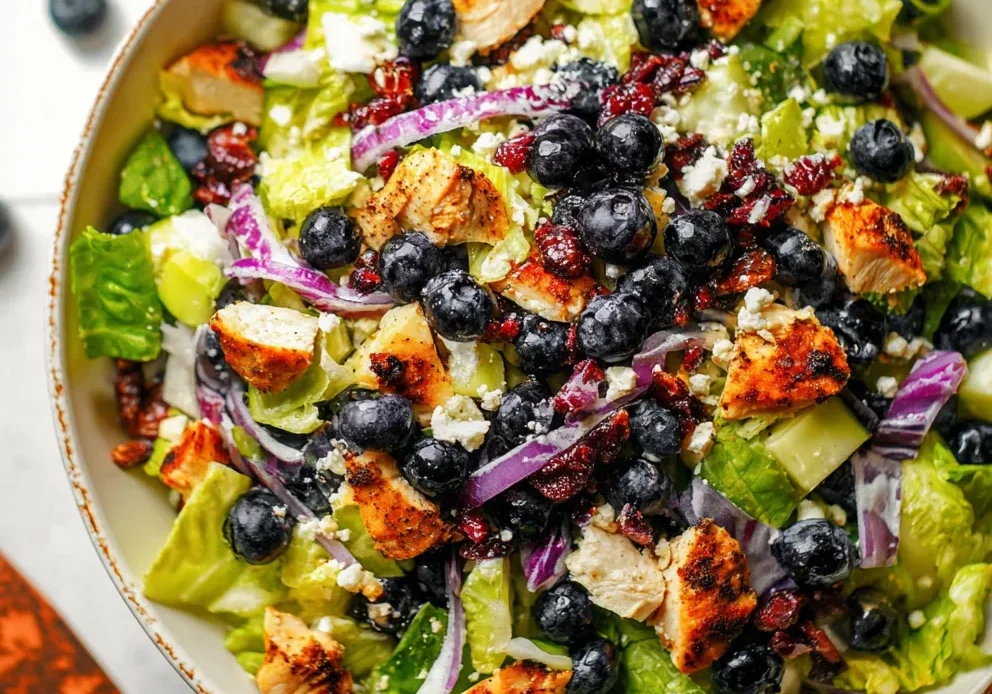 Blueberry Chicken Chopped Salad