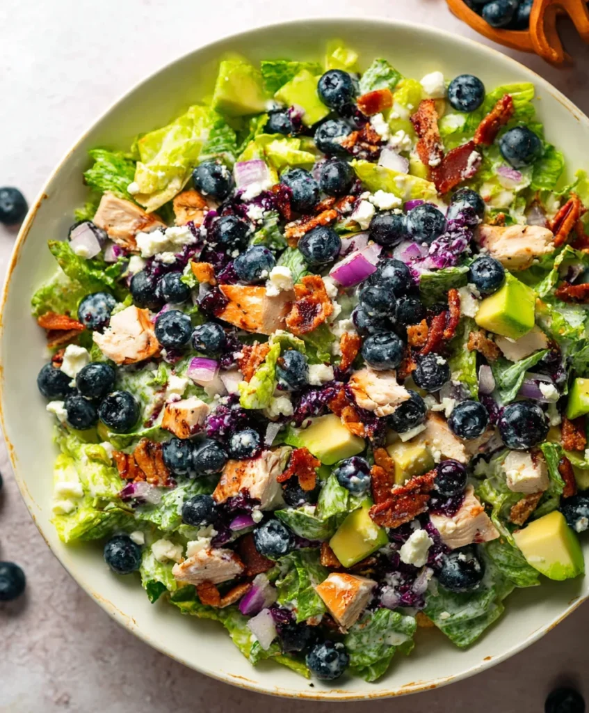 Blueberry Chicken Chopped Salad