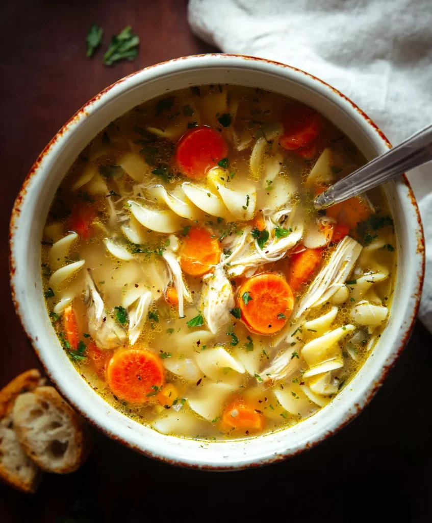 The Coziest Chicken Noodle Soup
