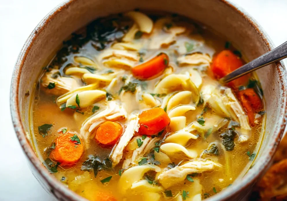 The Coziest Chicken Noodle Soup