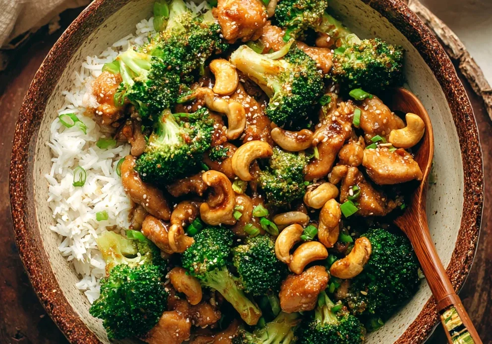 Cashew Chicken and Broccoli