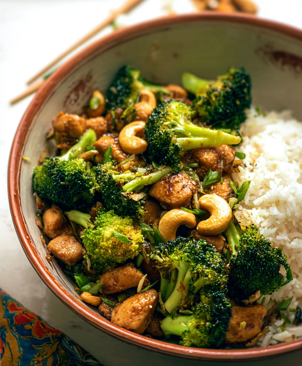 Cashew Chicken and Broccoli