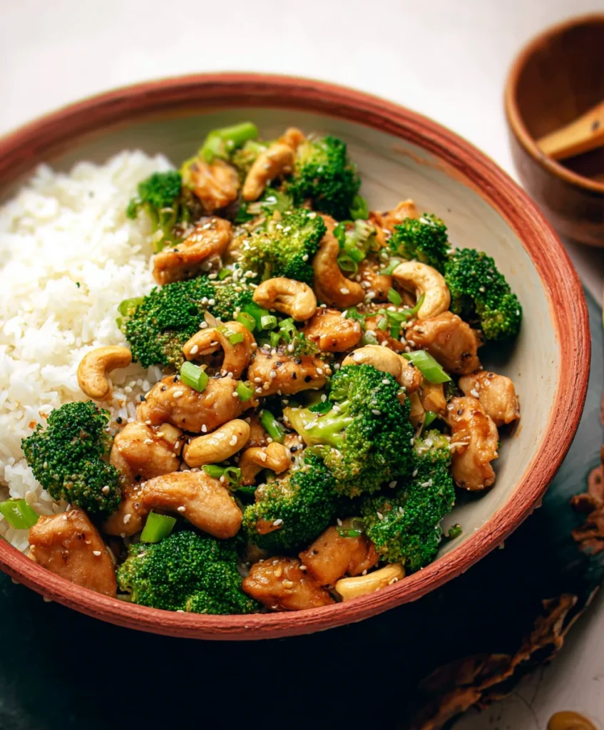 Cashew Chicken and Broccoli
