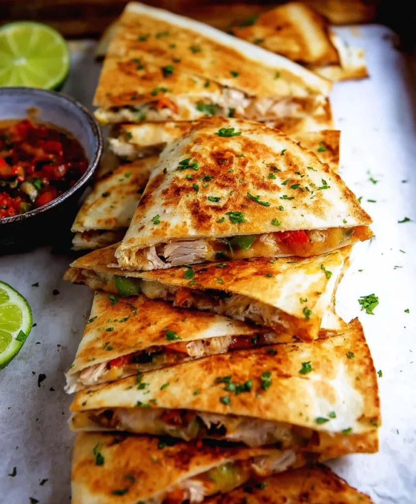 Chicken Sheet Pan Quesadilla
