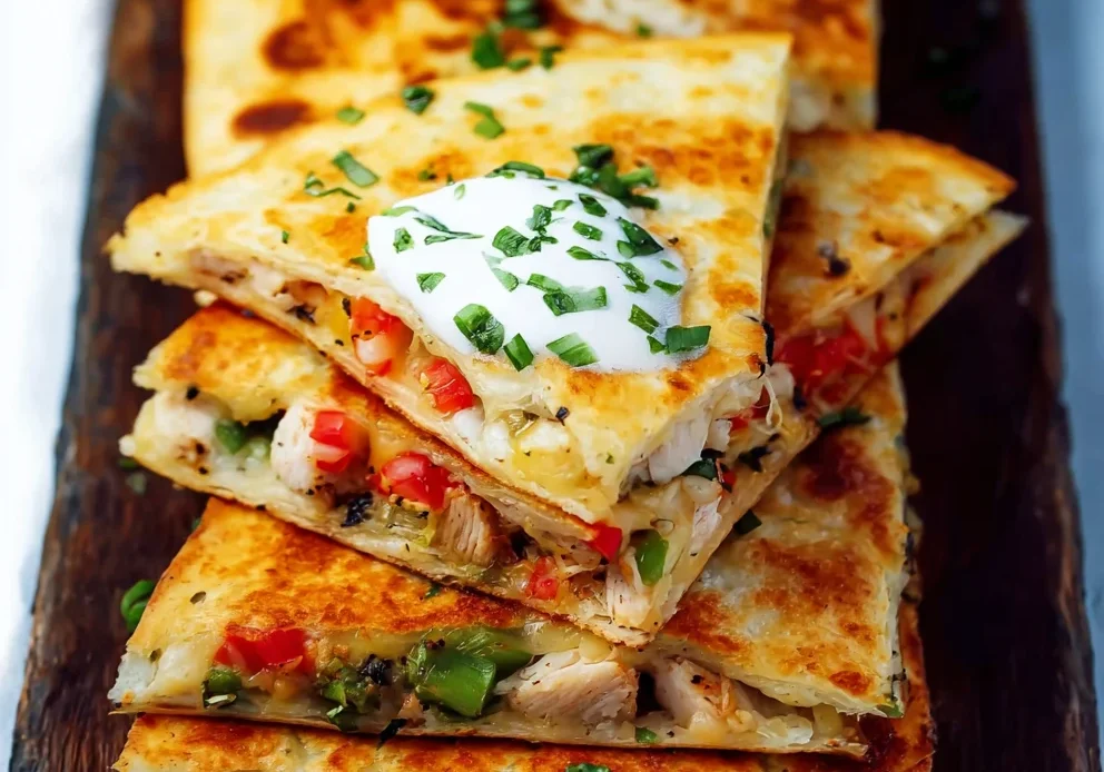 Chicken Sheet Pan Quesadilla