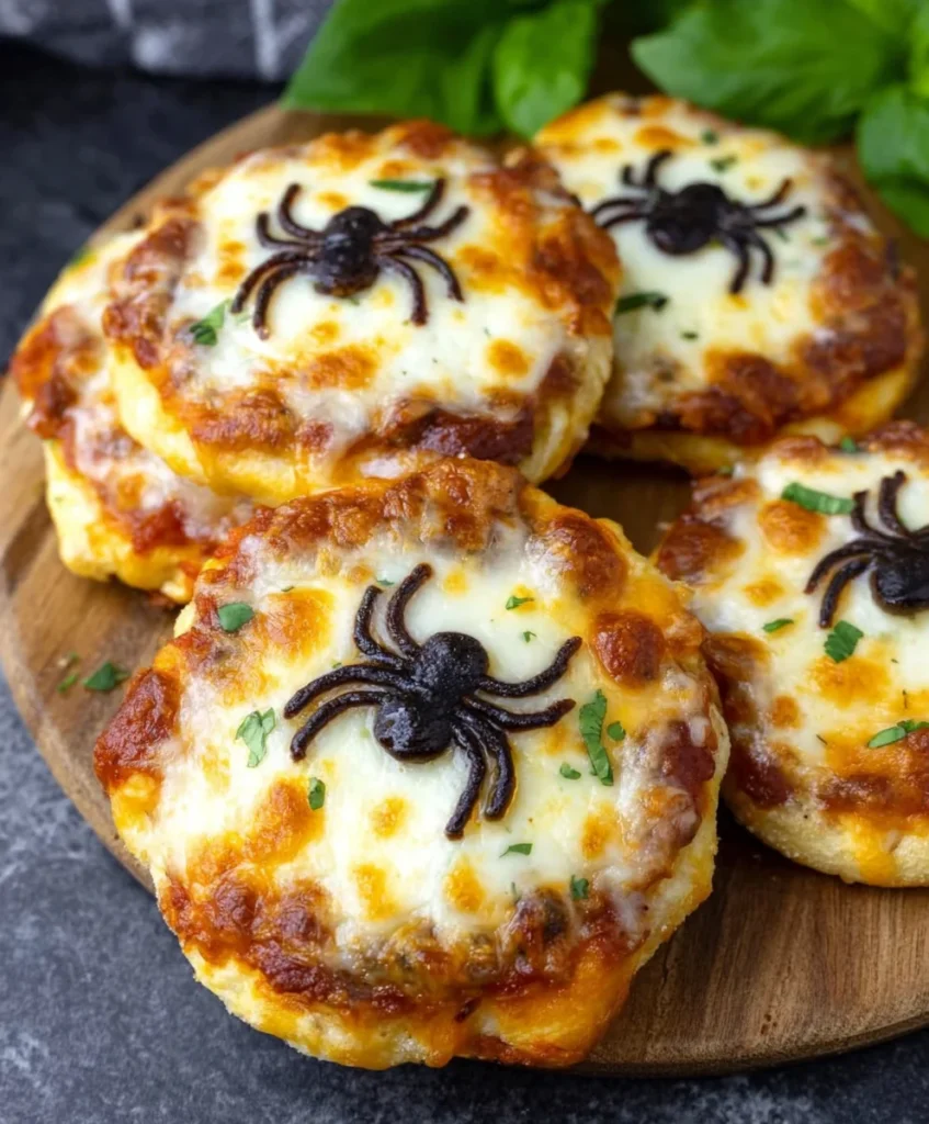 Mini Spider Pizzas
