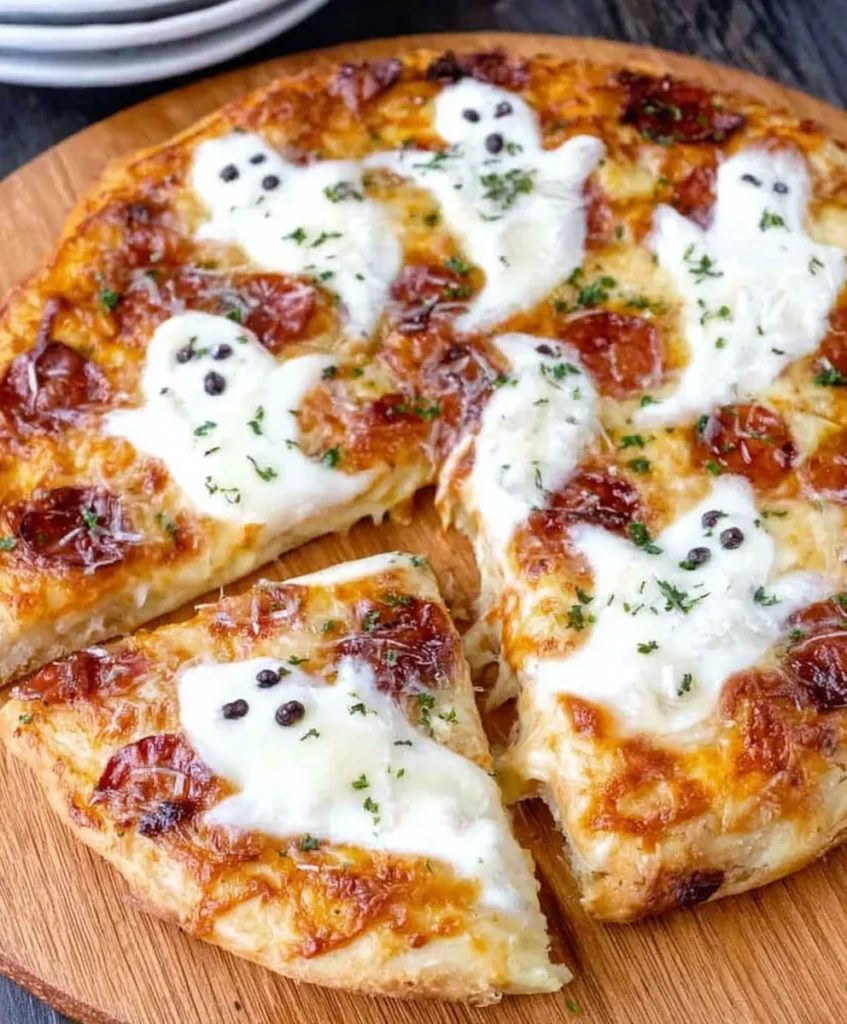 Halloween Ghost Pizza