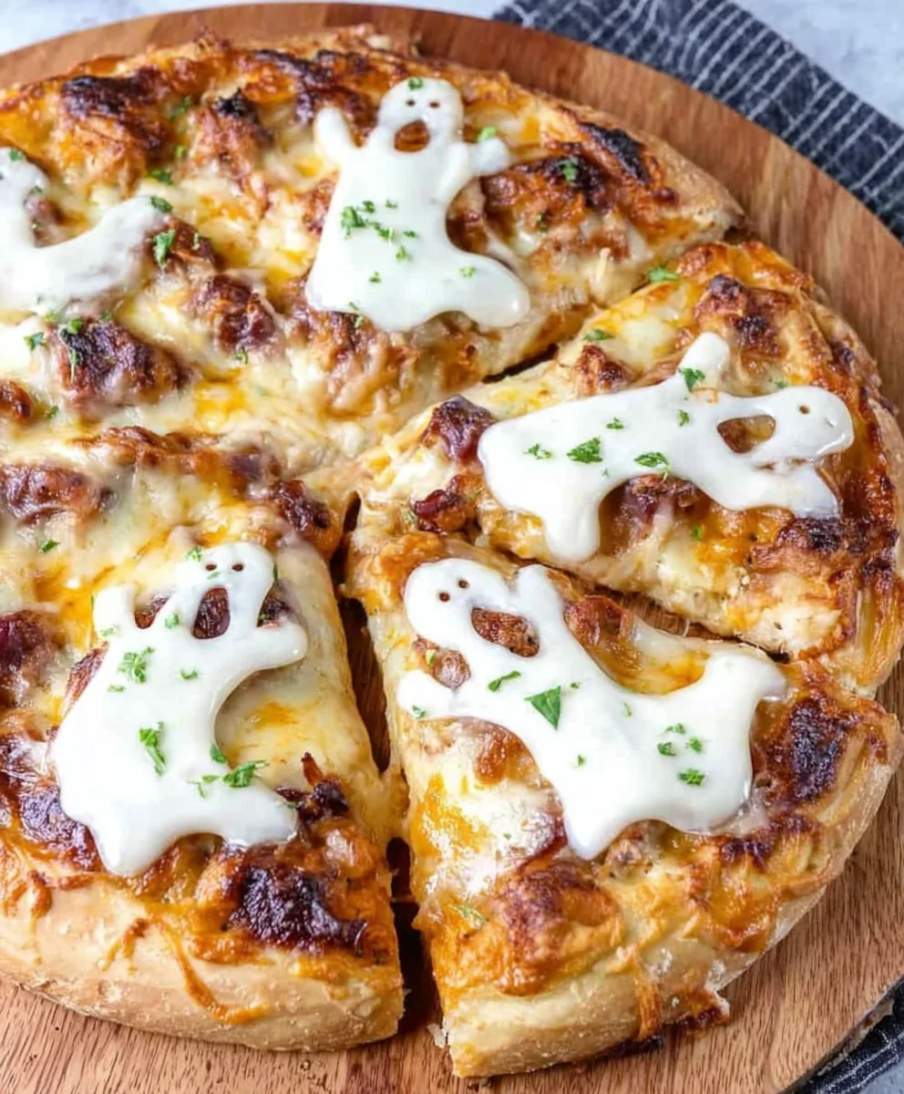 Halloween Ghost Pizza