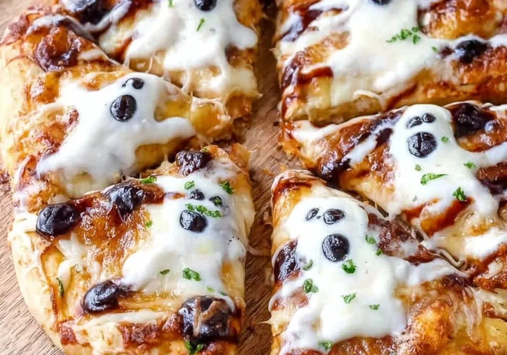Halloween Ghost Pizza