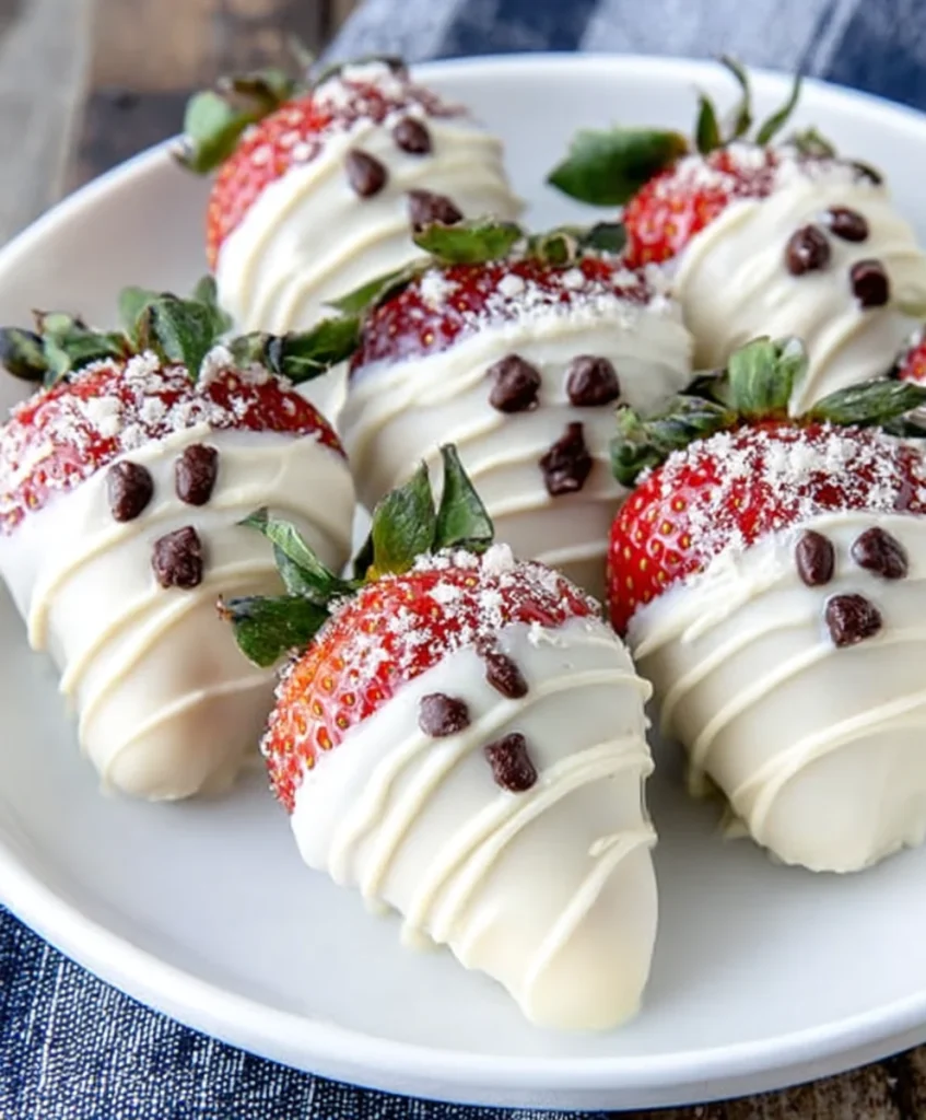 White Chocolate Strawberry Ghosts