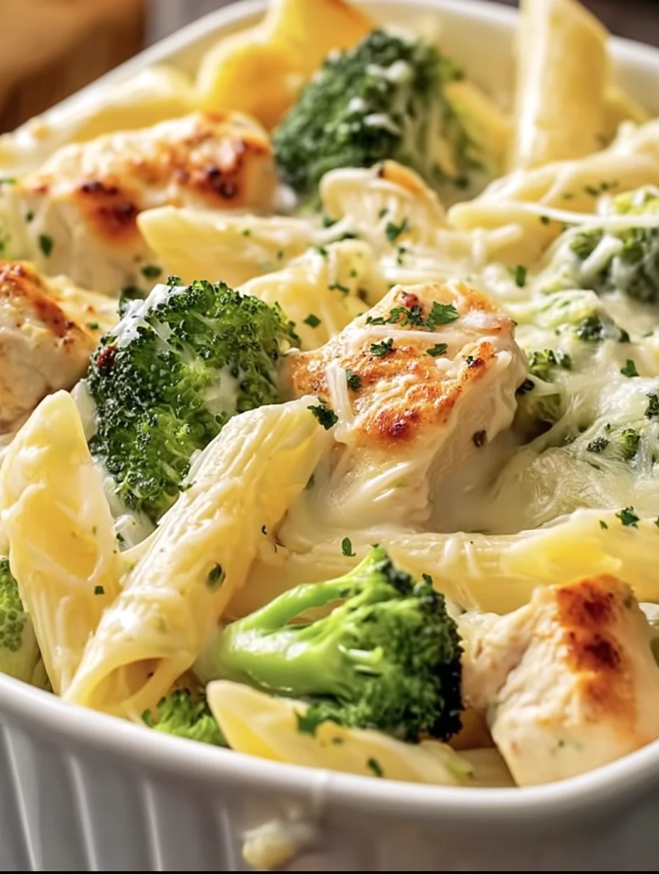 Cheesy Chicken and Broccoli Pasta Bake-image