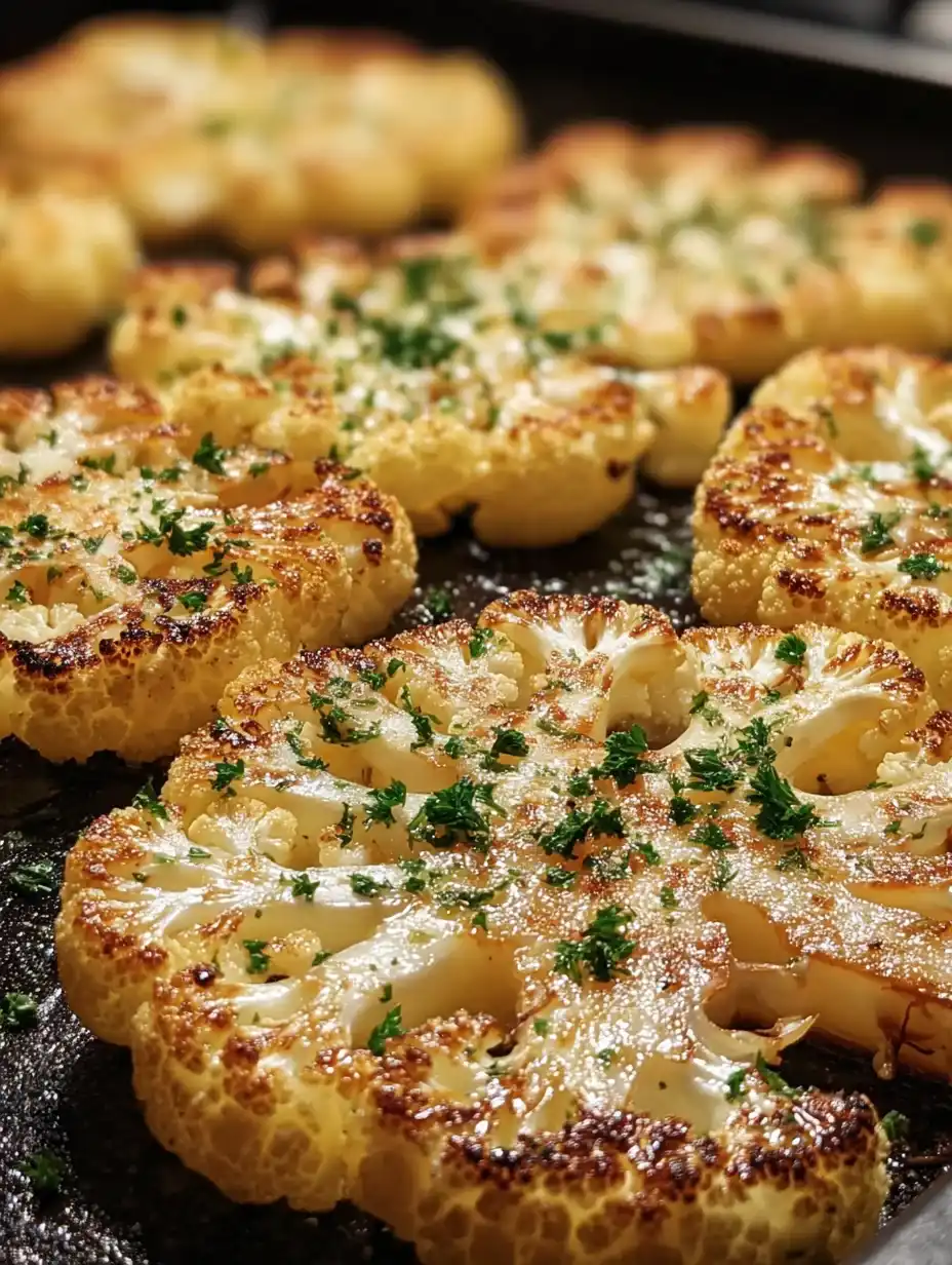 Crispy Cauliflower Parmesan Steaks – Easy Roasted Recipe