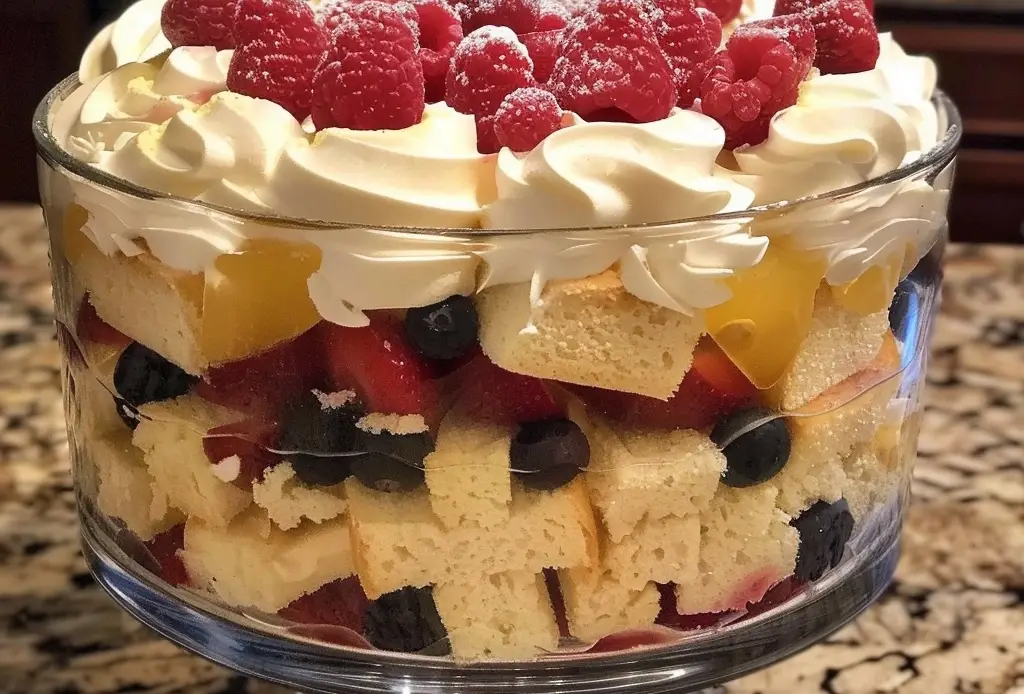 Lemon Pound Cake Fruit Trifle Recipe